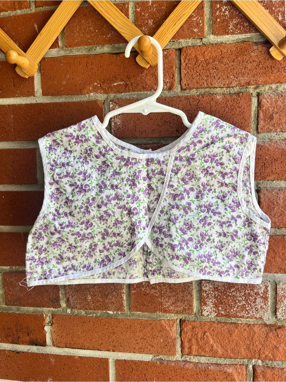 Handmade Vintage Kids Ditsy Floral Cropped Tank Top
